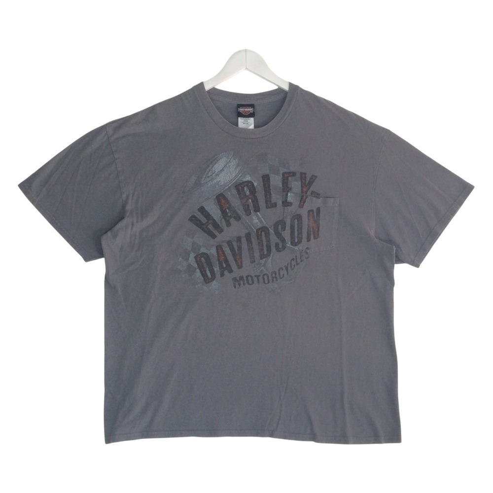 Harley Davidson Kingman AZ Route 66 Mother Road Gray Pocket T-Shirt Mens 2XL